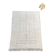 Tapis berbère graphique blanc