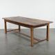 Magnificent and robust antique farmhouse dining table made of pine wood