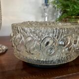 Vintage molded glass ceiling lamp