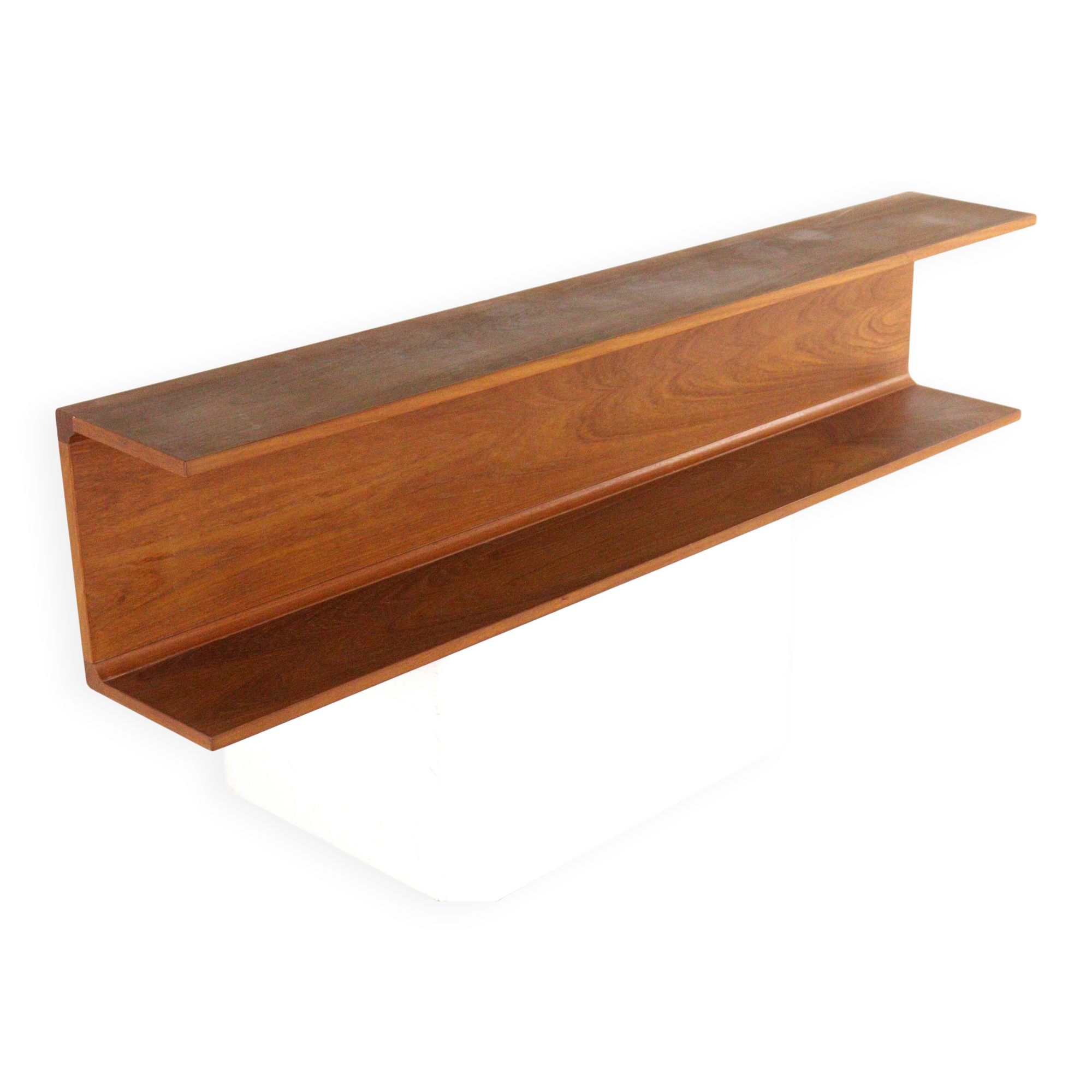 J. Viby for Pedersen & Hansen teak wall shelf
