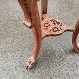 Old side table harness marble top