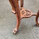 Sellette ancienne table d'appoint plateau marbre