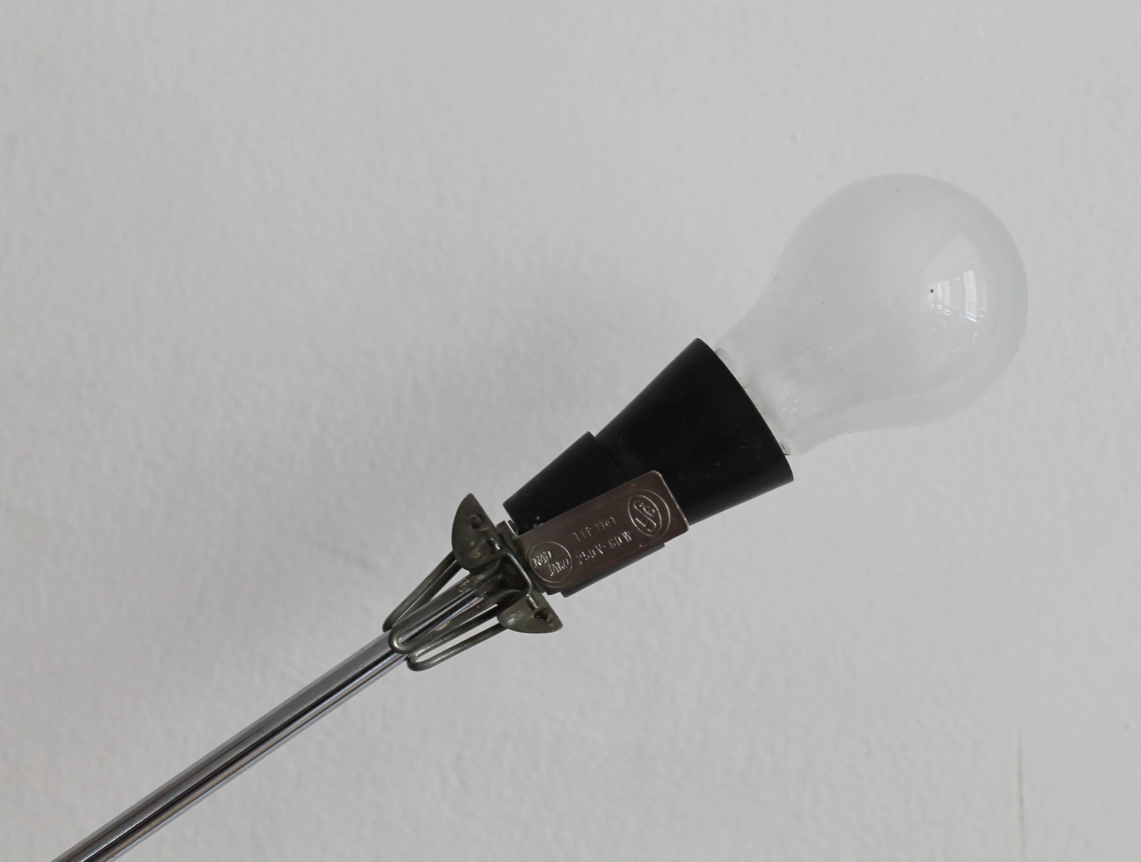 1960's White Opaque Ceiling lamp