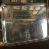 Silver-plated metal serving tray