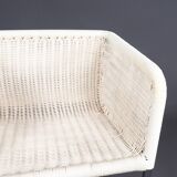 Tecta D43 White Cantilever Chairs, 1980s, Set of 4