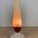 Tulip lamp to pose 50s, red and white