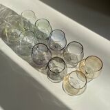 Coffret de 10 verres à Cognac de Luminarc en verre coloré