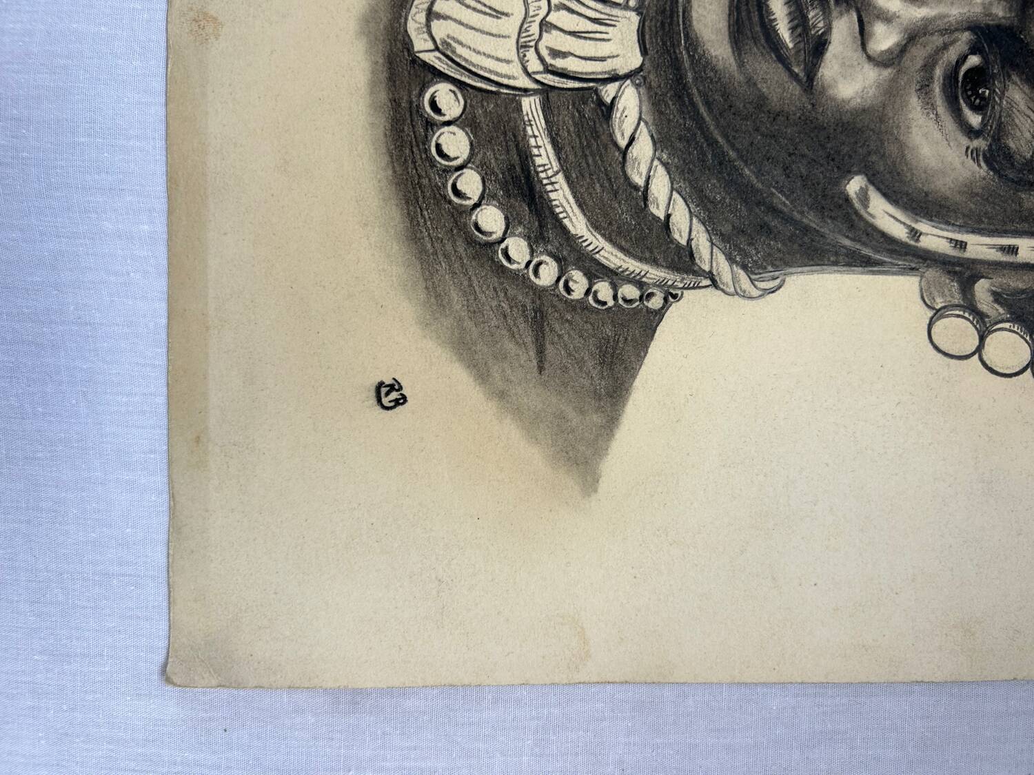 Dessin portrait femme africaine