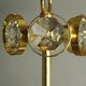 1970s Palwa Chandelier, gold plate and faceted crystals