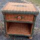 Pair of rattan bedsides