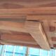 Solid wood art deco table, with extensions