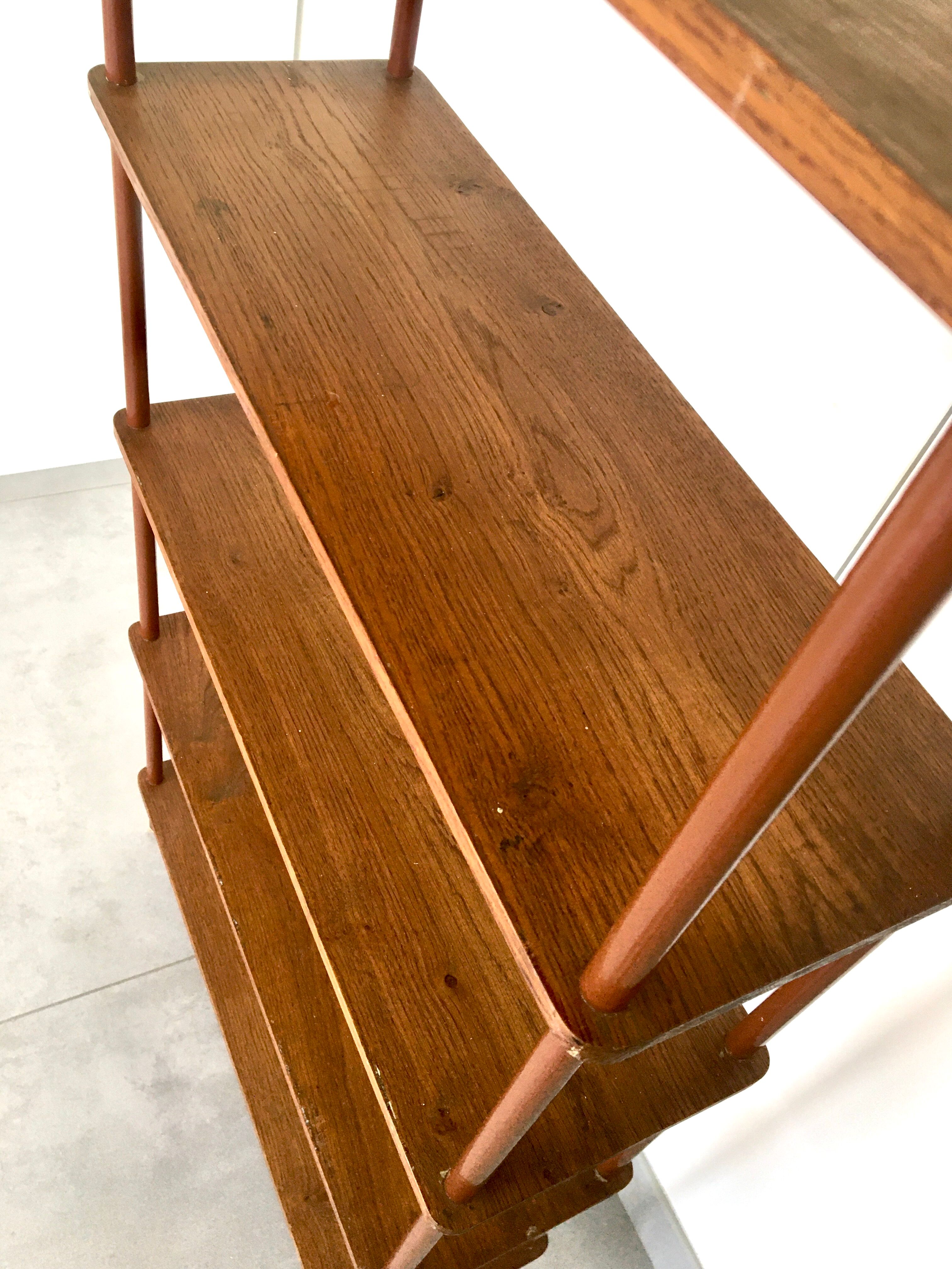 Vintage 60s bookcase shelf