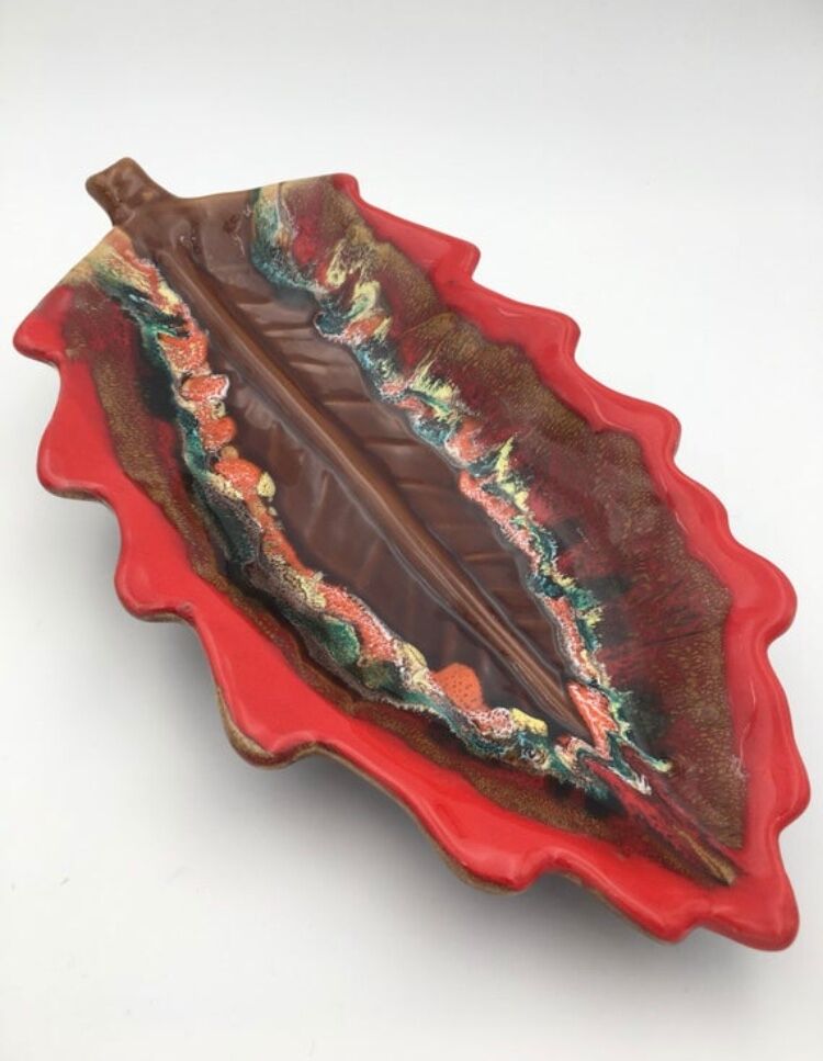 Glazed earthenware cup, signed Vallauris, France 1960s