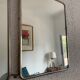 Vintage mirror 1960 triptych ivory barber - 24 x 58 cm