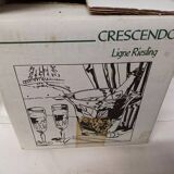 Crescendo vintage glass champagne bucket