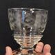 10 old port wine glasses in engraved art deco chiseled crystal