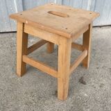 Small low wooden stool