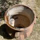 Ancient terracotta pottery jar
