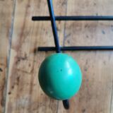 Vintage coat hook with multicolored balls