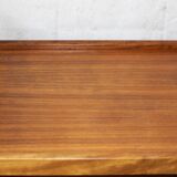 Teak bar trolley with wheels