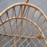 Berceau en rotin ancien vintage