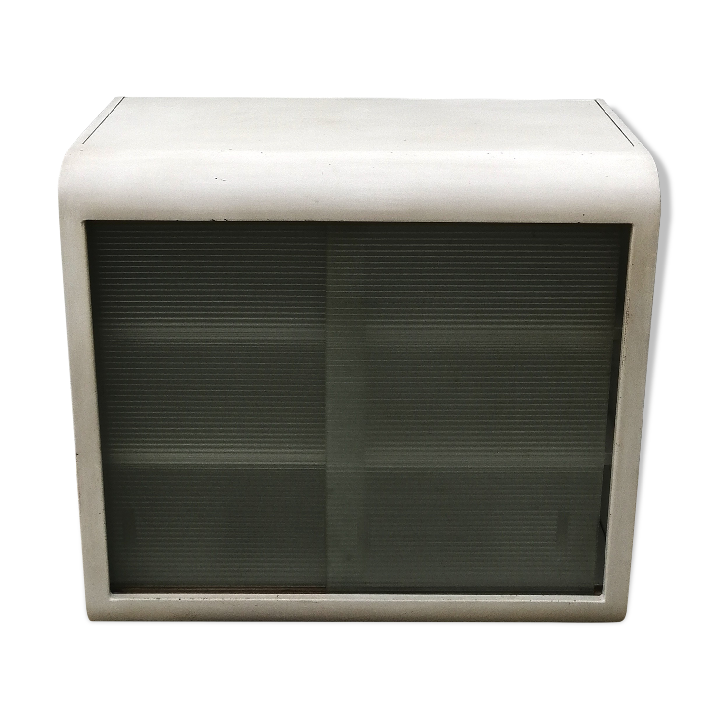 Wall sideboard in sheet metal "Ferlithe" 60s