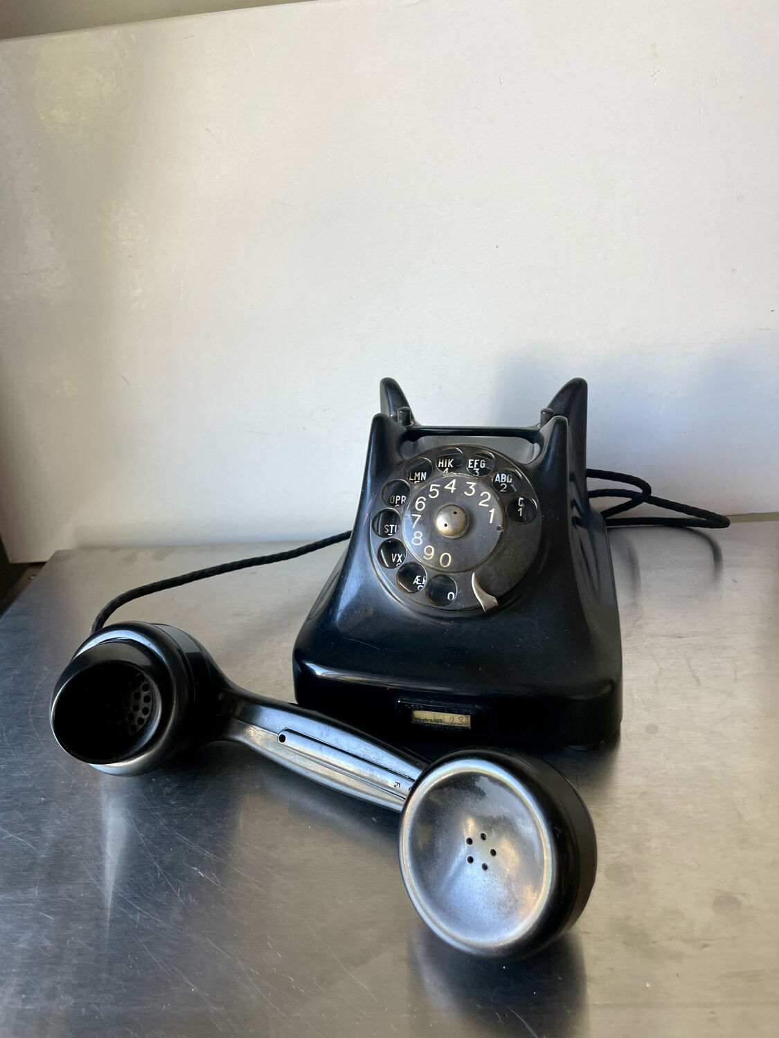 1940’s Scandinavian Bakelite Rotary analog Telephone