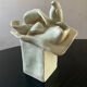 Vintage ceramic vase, glazed and signed.