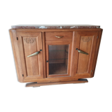 Sideboard oak 3 doors + top MARBLE
