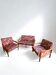 Mid-century floral sitting area