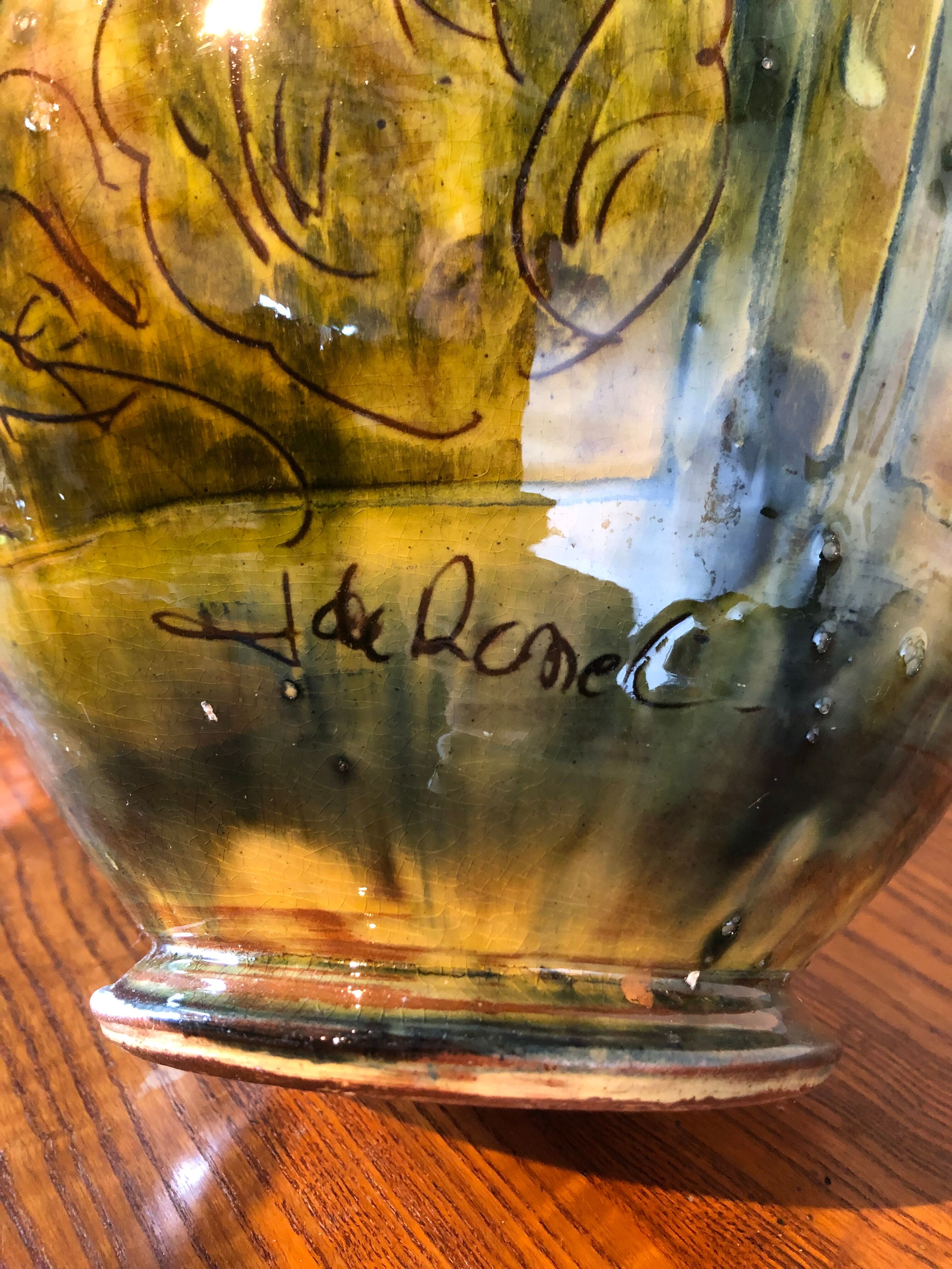 Pot cover signed