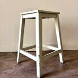 Water green wooden stool