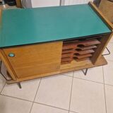 1970s Scandinavian vinyl record storage unit