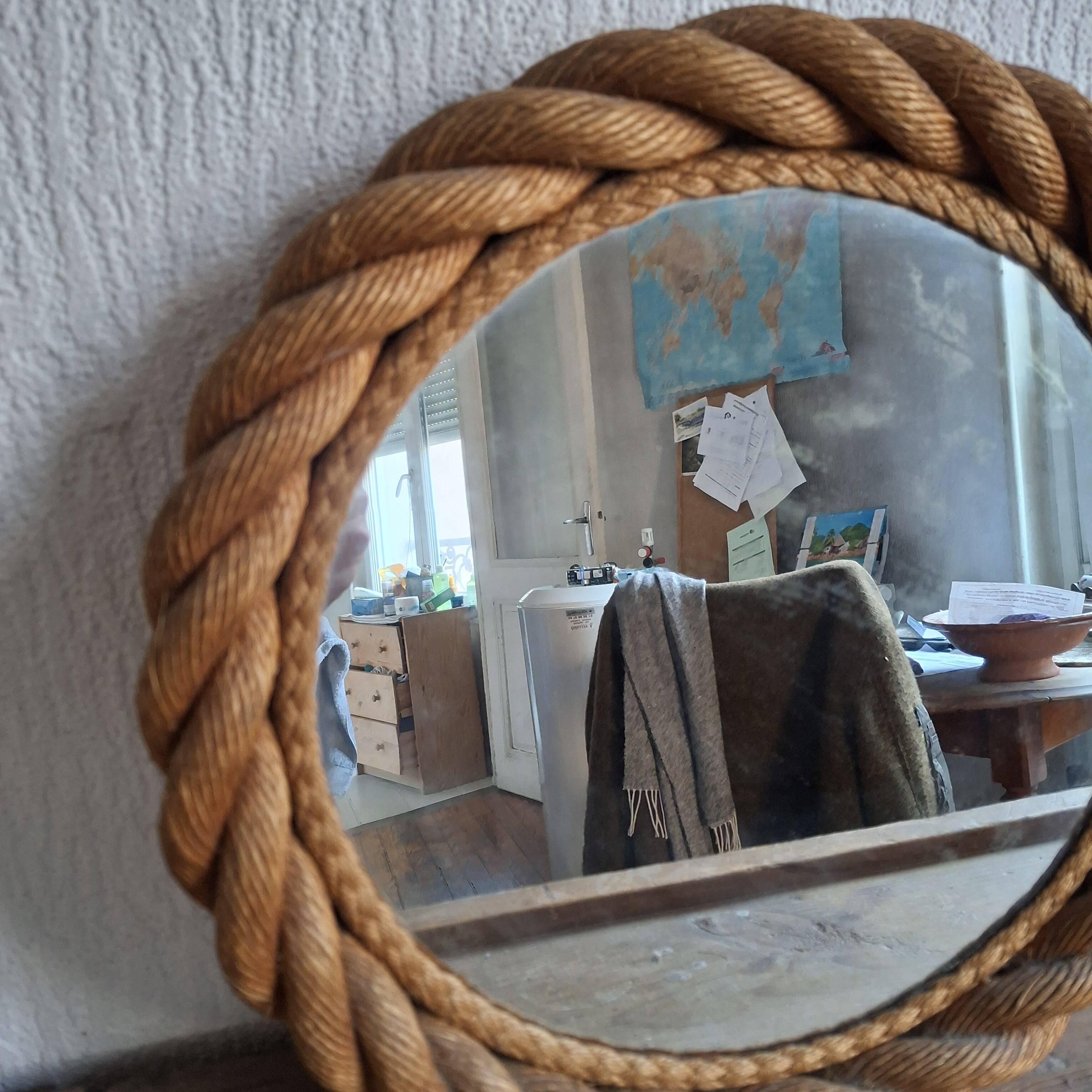 Rope mirror. Audoux Minet. 1960