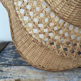 Vintage suspension in woven wicker