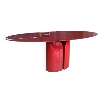 MDF Italia NVL Table – 200 cm Oval – Glossy Red
