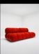 Vintage Modular Sofa in Original Velvet by Mario Bellini for C&B Italia, 1973, Set of 2