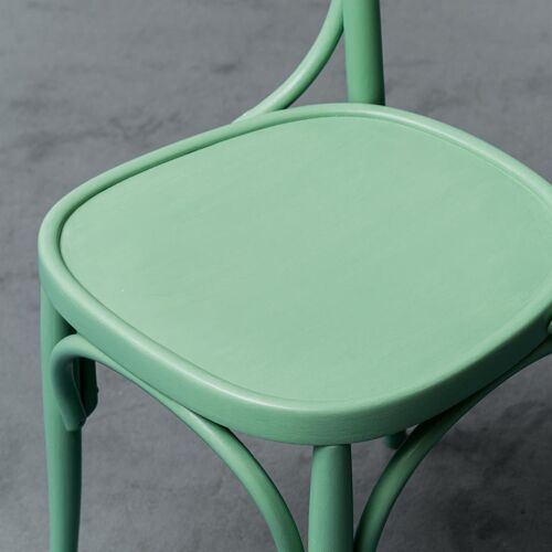 Ensemble de 3 chaises multicolore bois 50s vintage moderne