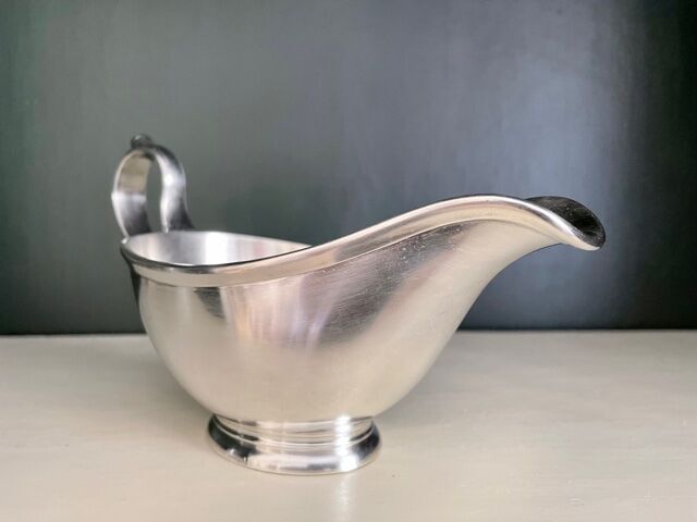 Silver metal sausage maker Detjen, 30s