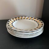 Set of 6 “Chad” model dessert plates