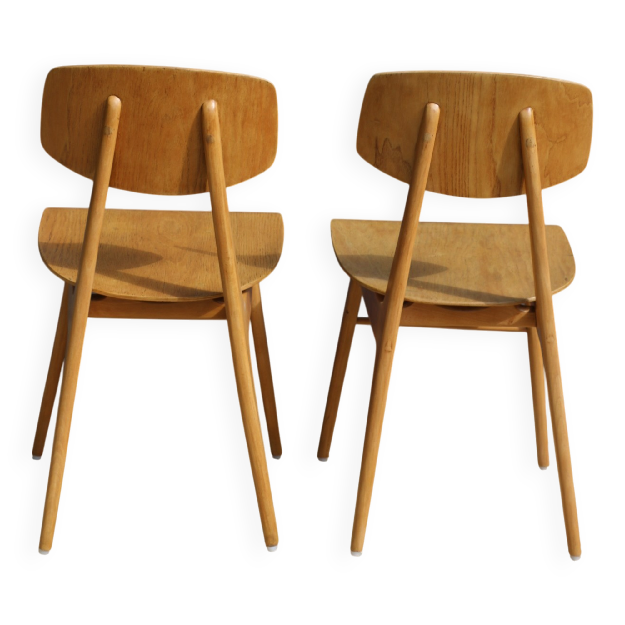 2 chaises reconstruction 1950 style Landault