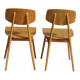 2 chaises reconstruction 1950 style Landault