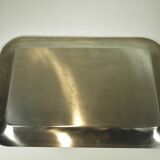 Stainless steel and gold metal tray - 1980s