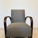 Fully restored Vintage Armchair by Jindrich Halabala model H-70 from Czechoslovakia 1950’s