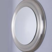 VINTAGE 1960S ROUND WALL MIRROR IN METAL BY GOFFREDO REGGIANI