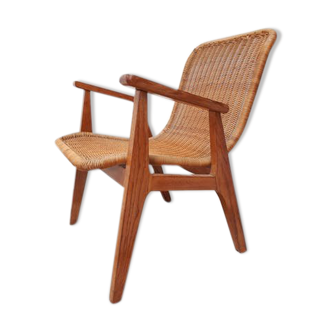 Armchair rattan  50s