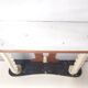 Wooden Console Table with a Mirrored Top Osvaldo Borsani style , Italy