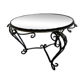 Antique wrought iron coffee table