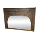 Large mirror - Indian carved wooden headboard
