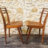 Pair of vintage bistro chairs, Stella Luterma, Circa 60'
